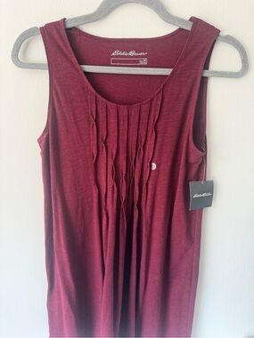 Eddie Bauer Women's Wine Tank with Front Pleats